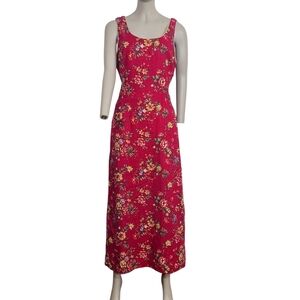 Vintage Jessica Howard Womens Midi Dress 12  Sleeveless Floral Print Summer